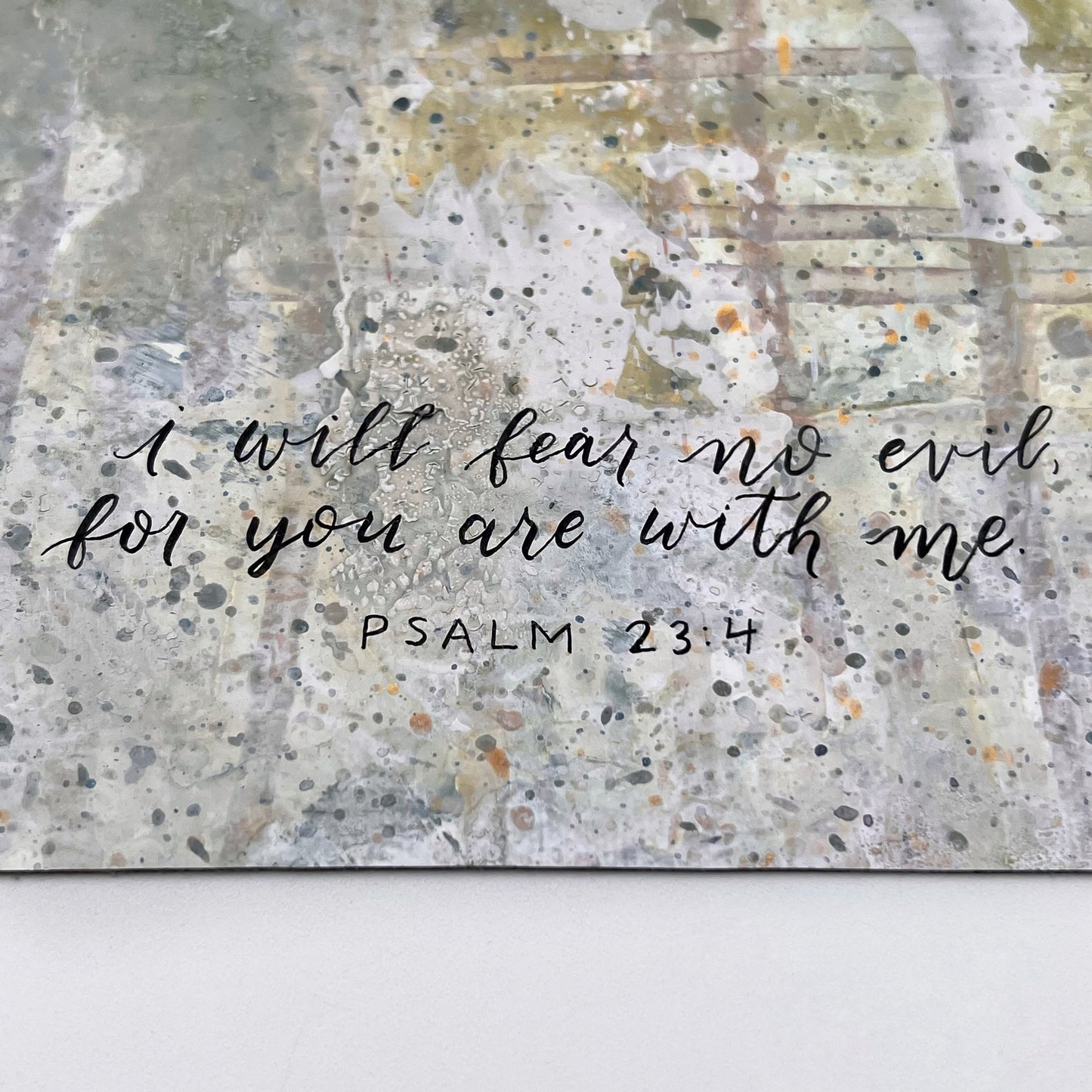 5x7 Canvas Sheet L - Psalm 23:4