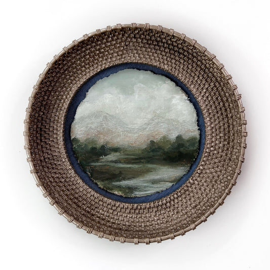 CURATE COLLECTION - framed round landscape II